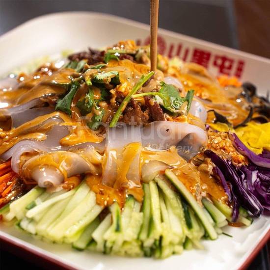 Tossed Mung Bean Noodles With Assorted Vegetables  /五彩大拉皮